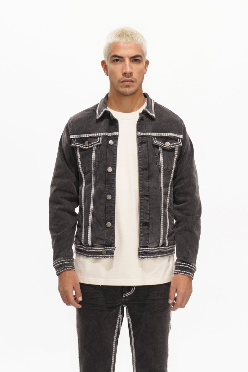 Treasury Mens Jacket Grey Washed - Valabasas