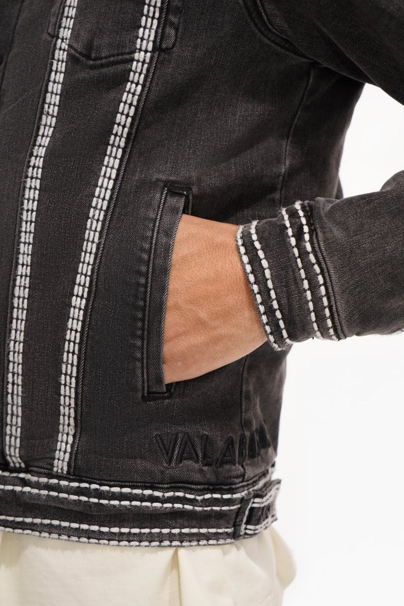 Treasury Mens Jacket Grey Washed - Valabasas