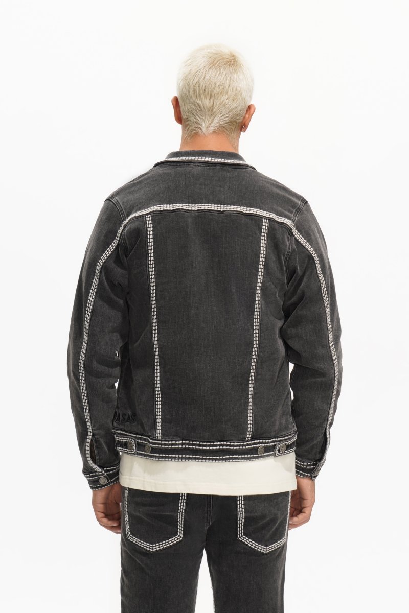 Treasury Mens Jacket Grey Washed - Valabasas