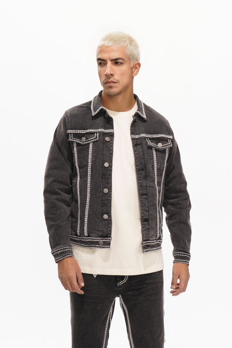 Treasury Mens Jacket Grey Washed - Valabasas