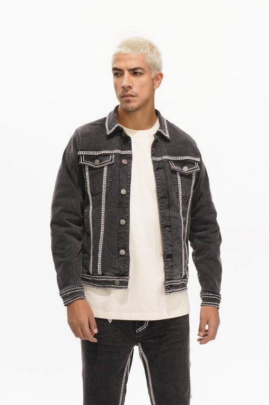 Treasury Mens Jacket Grey Washed - Valabasas