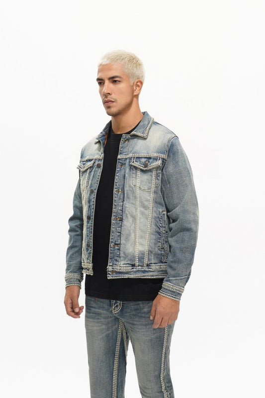 Treasury Mens Jacket Vintage Blue - Valabasas