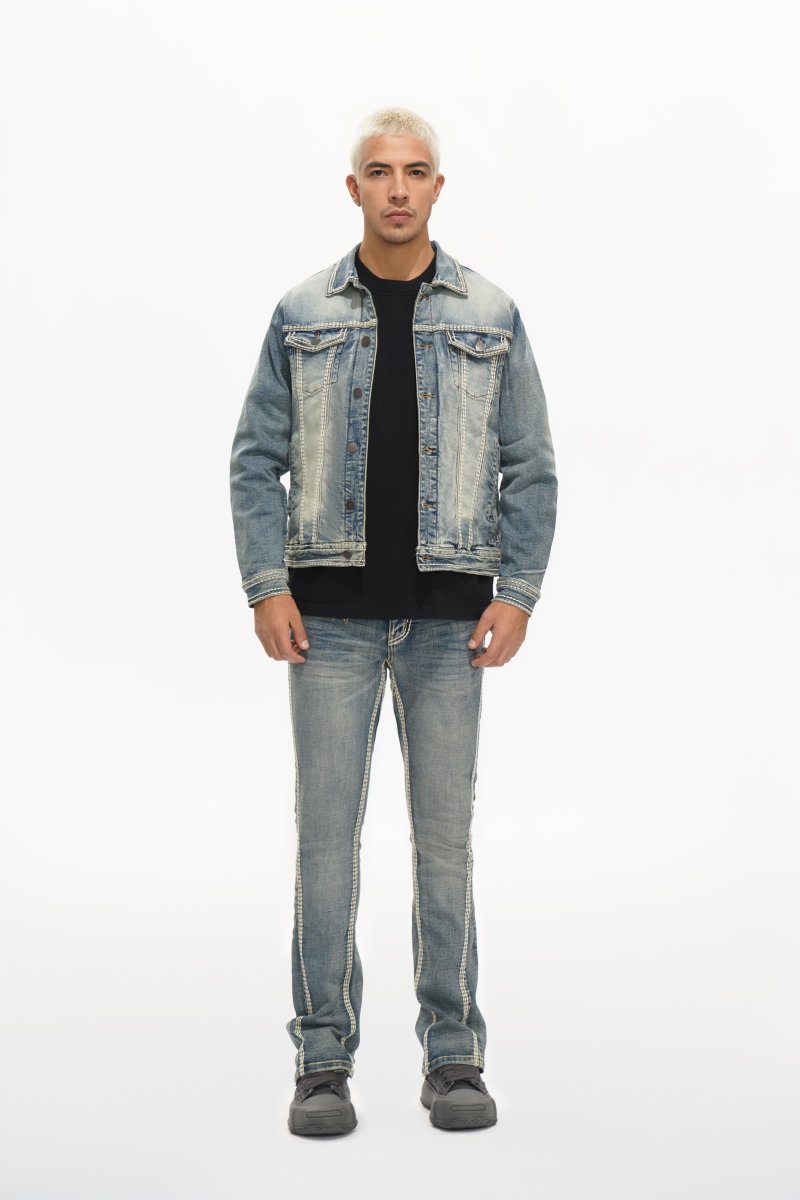 Treasury Mens Jacket Vintage Blue - Valabasas