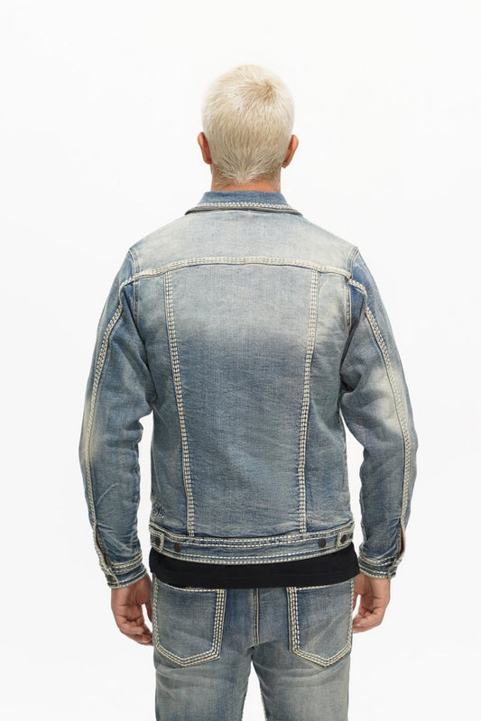 Treasury Mens Jacket Vintage Blue - Valabasas