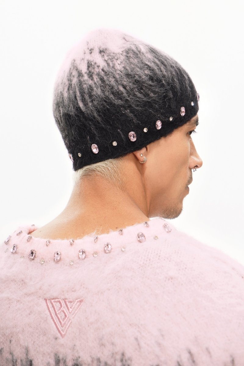 Triage Mohair Black Beanie - Valabasas