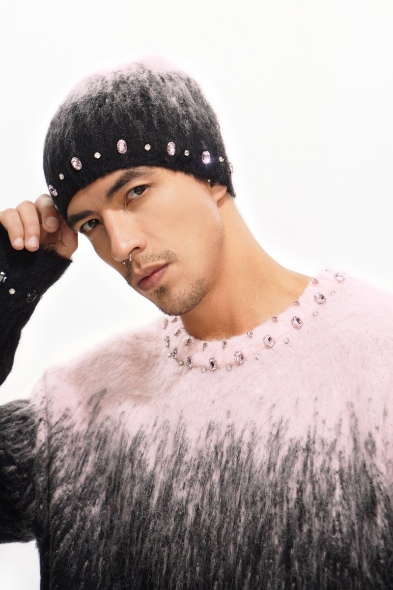 Triage Mohair Black Beanie - Valabasas