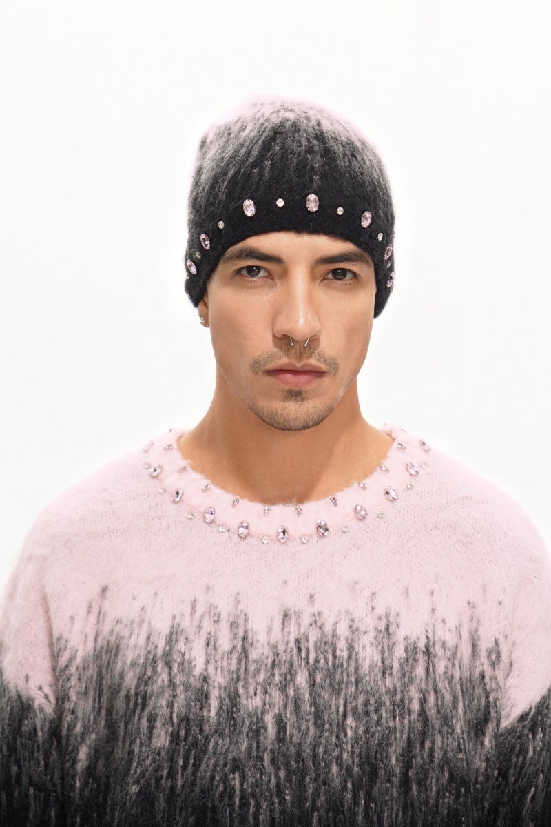 Triage Mohair Black Beanie - Valabasas