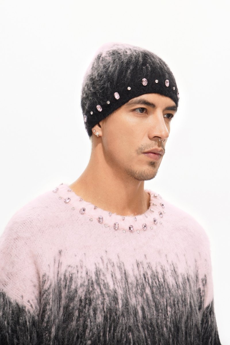 Triage Mohair Black Beanie - Valabasas