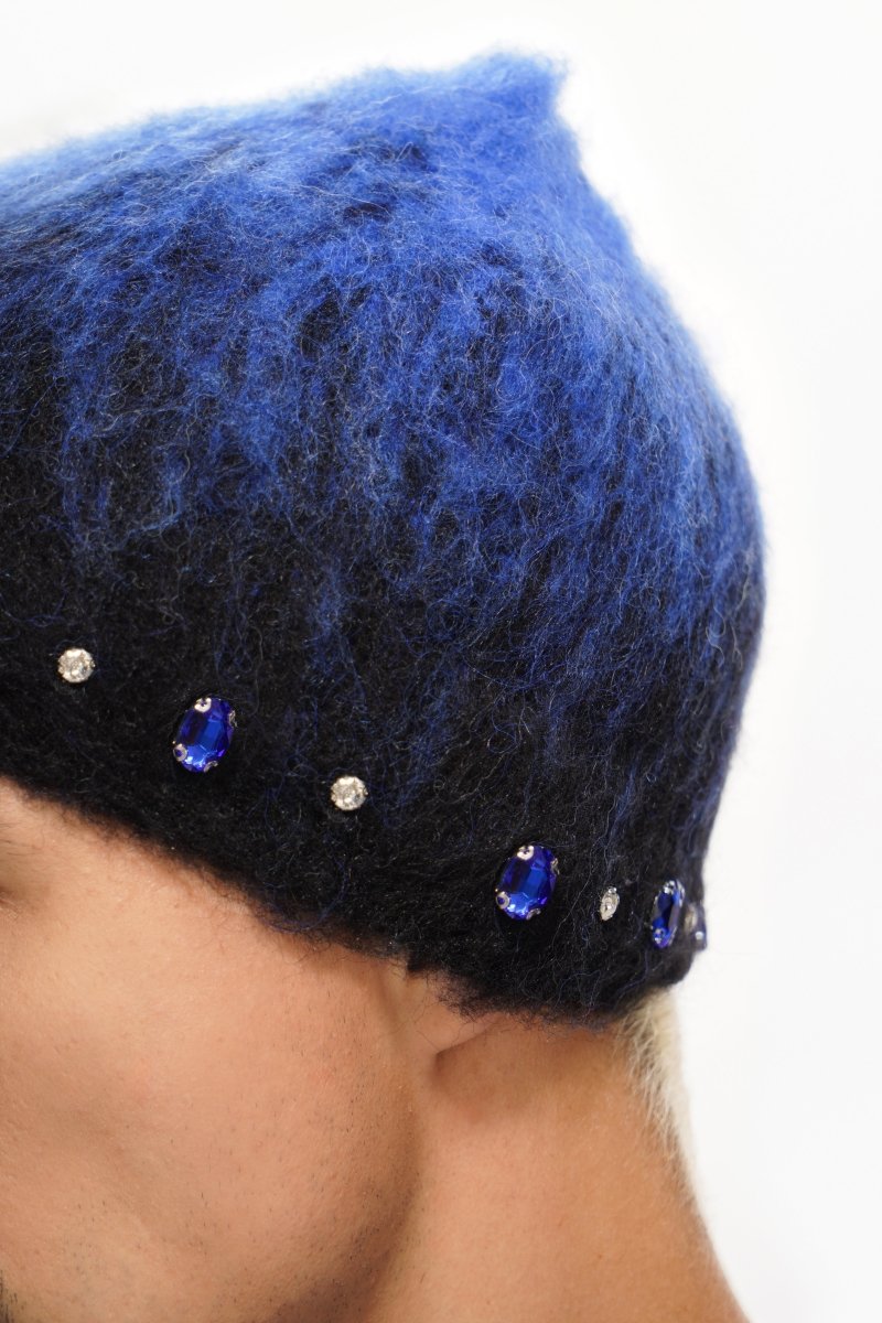 Triage Mohair Blue Beanie - Valabasas