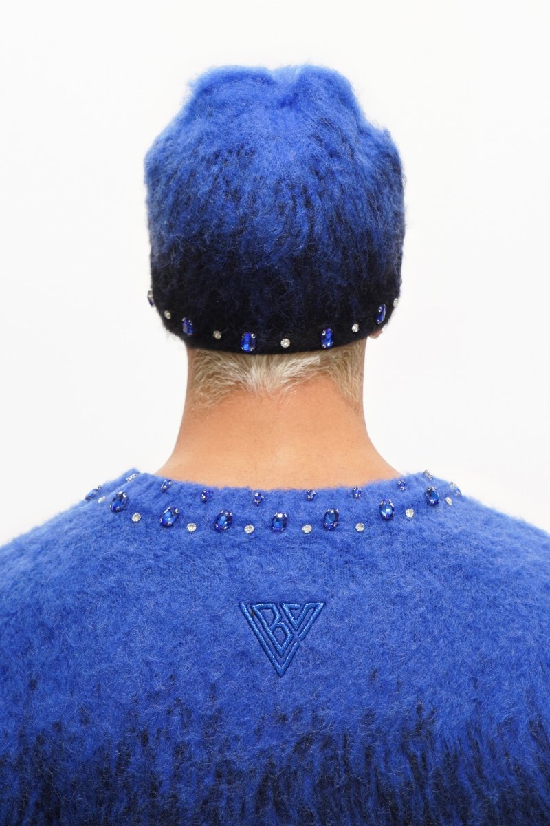 Triage Mohair Blue Beanie - Valabasas