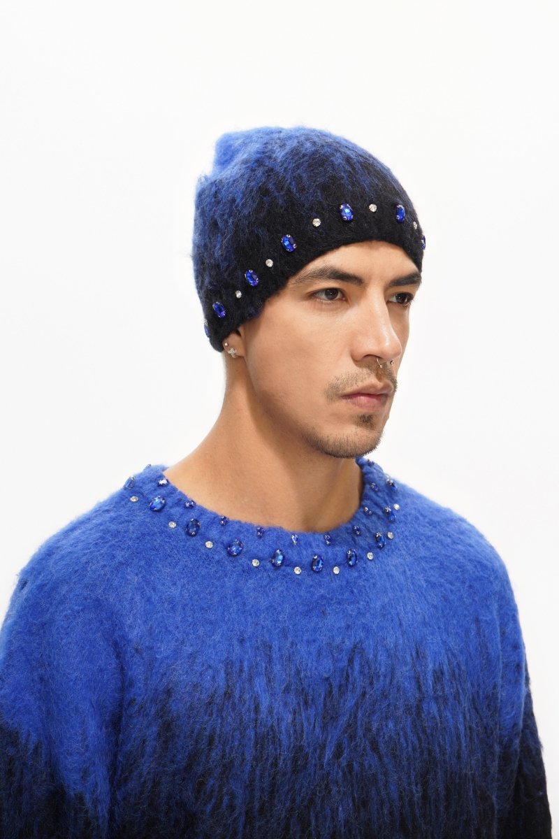 Triage Mohair Blue Beanie - Valabasas