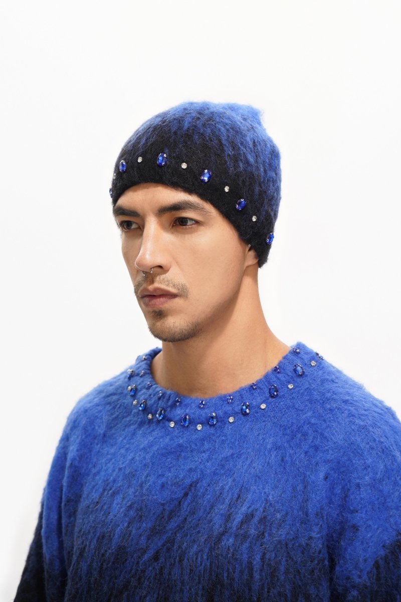 Triage Mohair Blue Beanie - Valabasas