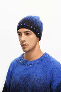 Triage Mohair Blue Beanie - Valabasas