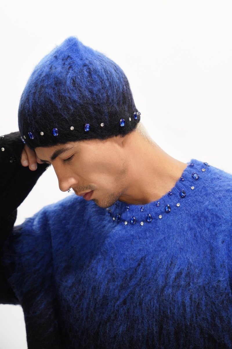 Triage Mohair Blue Beanie - Valabasas