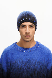 Triage Mohair Blue Beanie - Valabasas