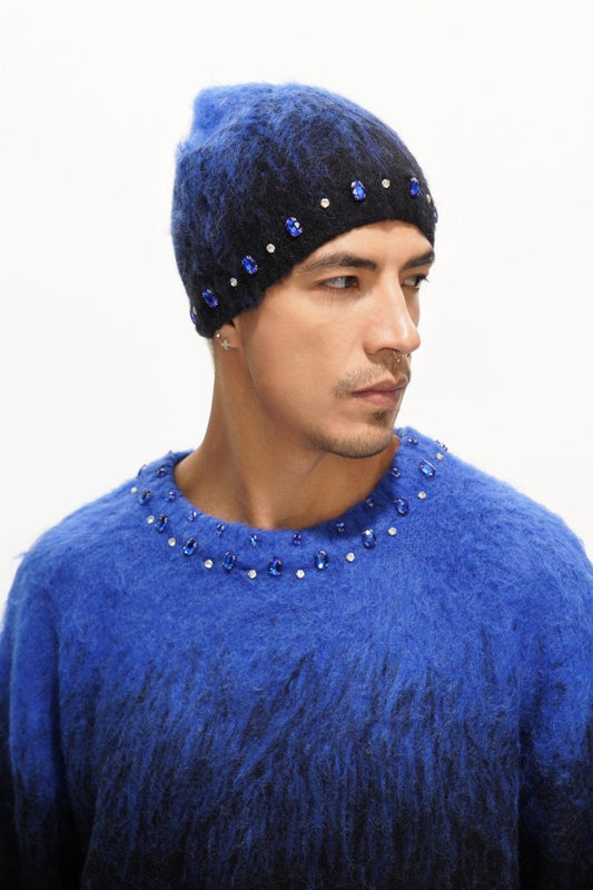 Triage Mohair Blue Beanie - Valabasas