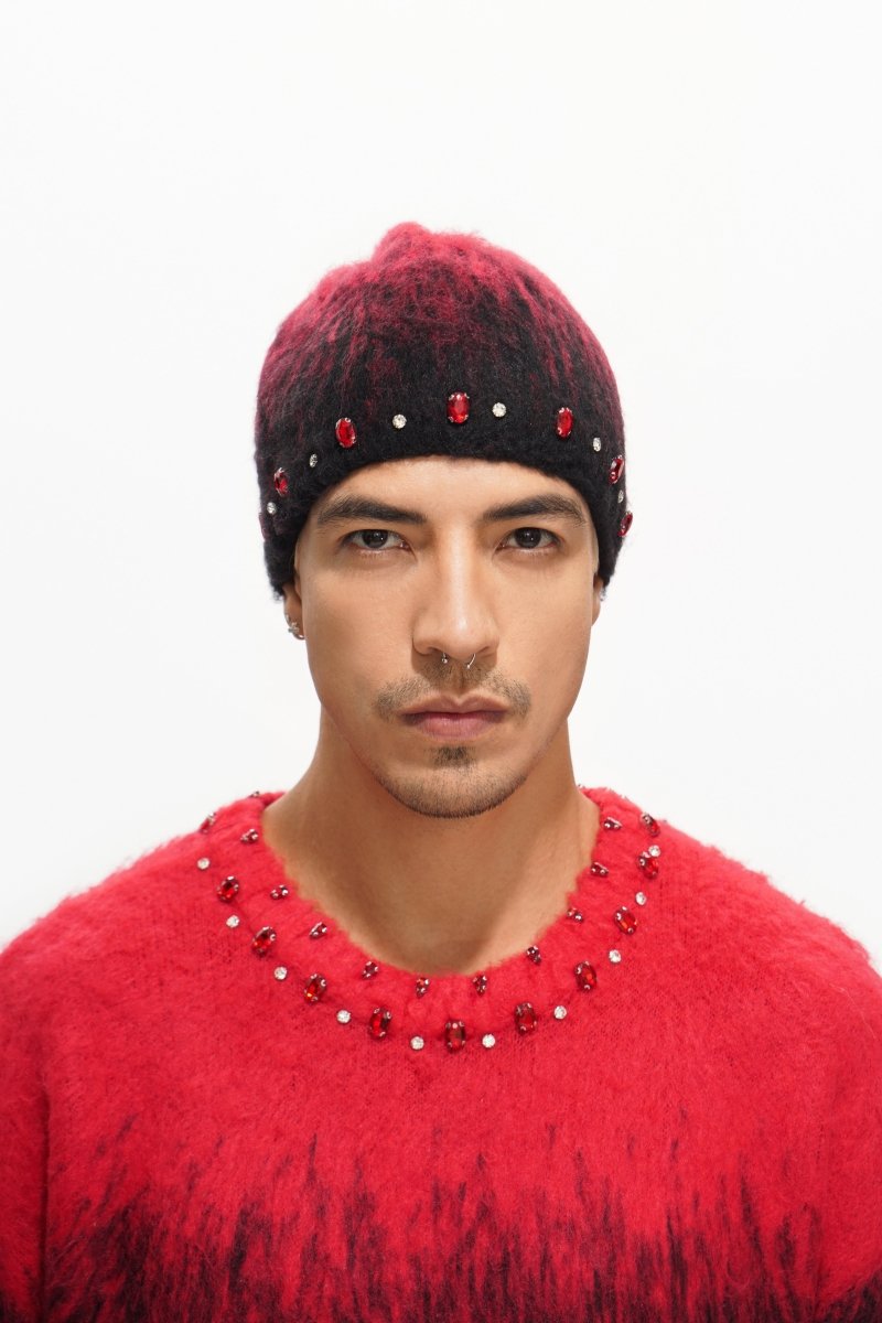 Triage Mohair Red Beanie - Valabasas