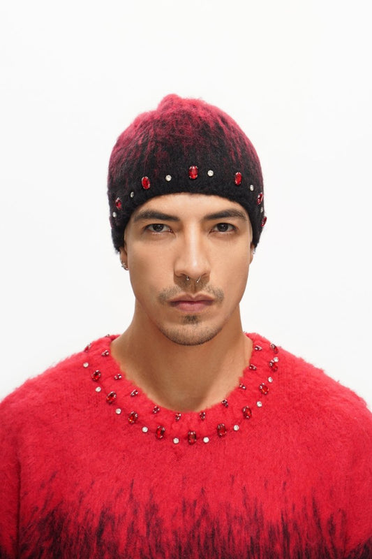 Triage Mohair Red Beanie - Valabasas