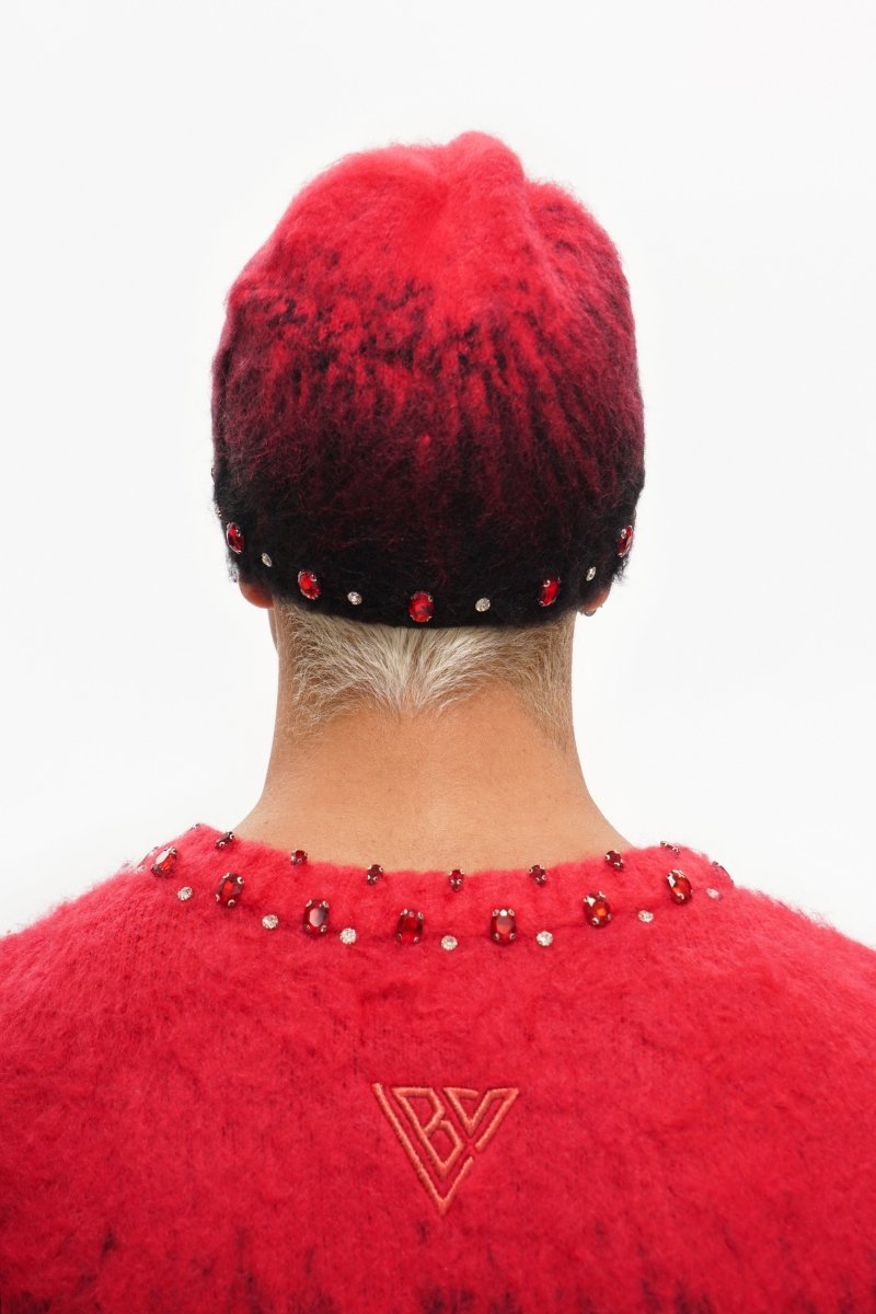 Triage Mohair Red Beanie - Valabasas