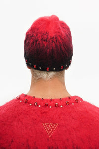 Triage Mohair Red Beanie - Valabasas