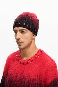 Triage Mohair Red Beanie - Valabasas
