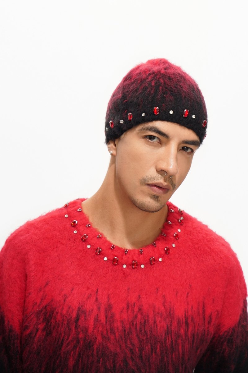 Triage Mohair Red Beanie - Valabasas