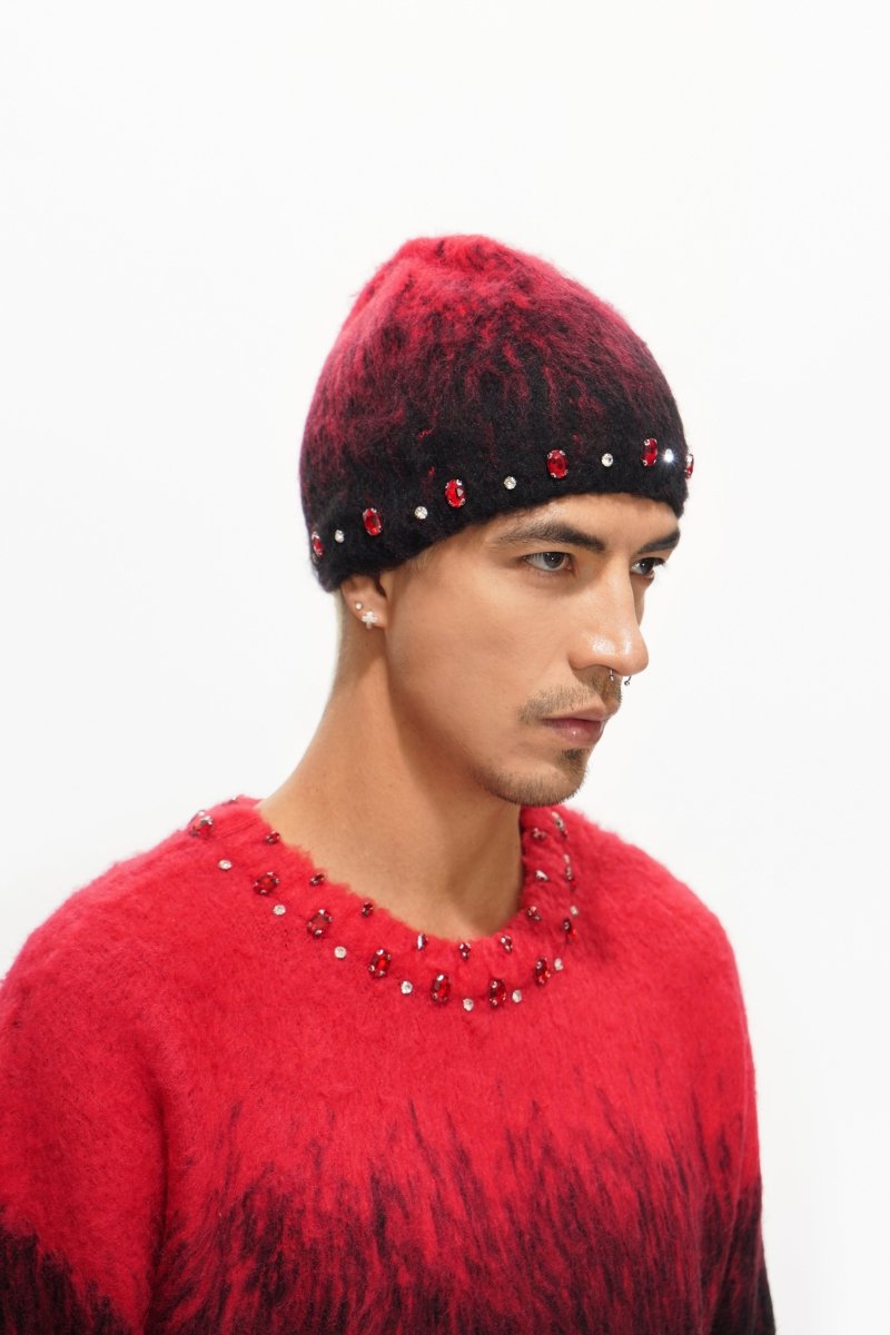 Triage Mohair Red Beanie - Valabasas