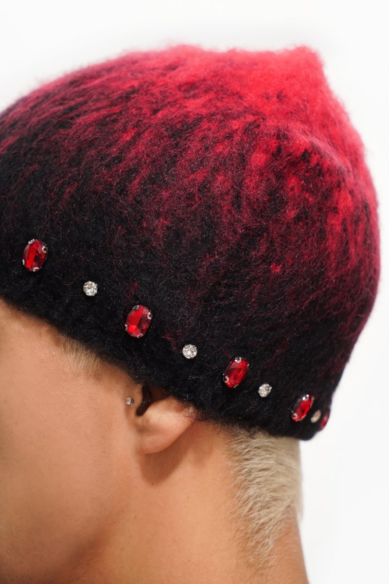 Triage Mohair Red Beanie - Valabasas