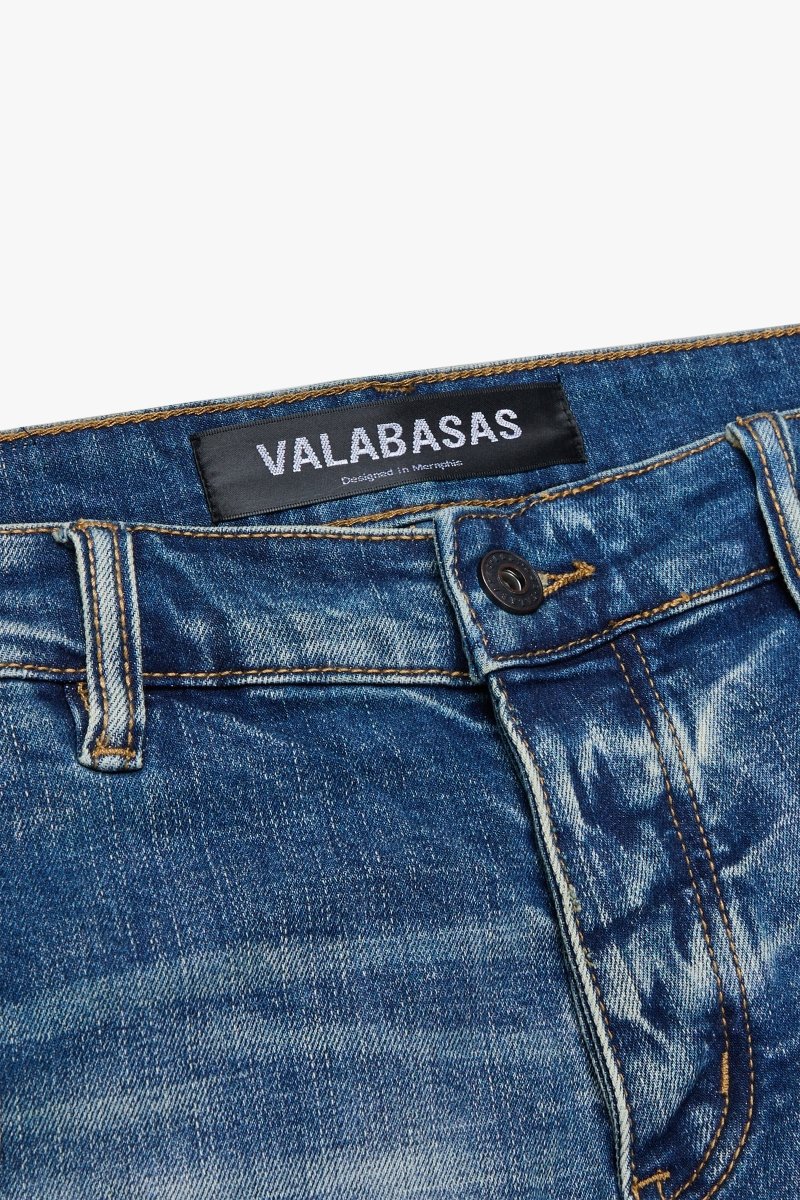 "TROOPER" BAGGY DENIM JEAN BLUE WASH - Valabasas