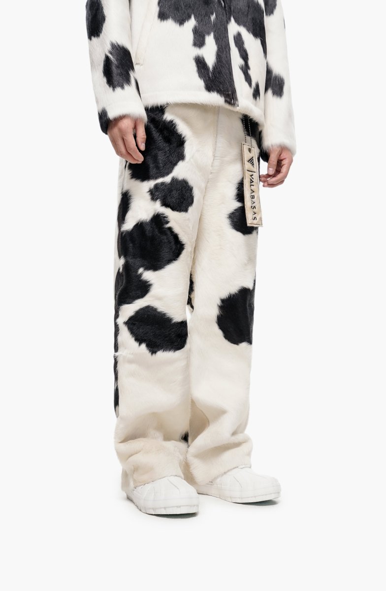 Trotto 100% Cowhide Pant – Black & White - Valabasas