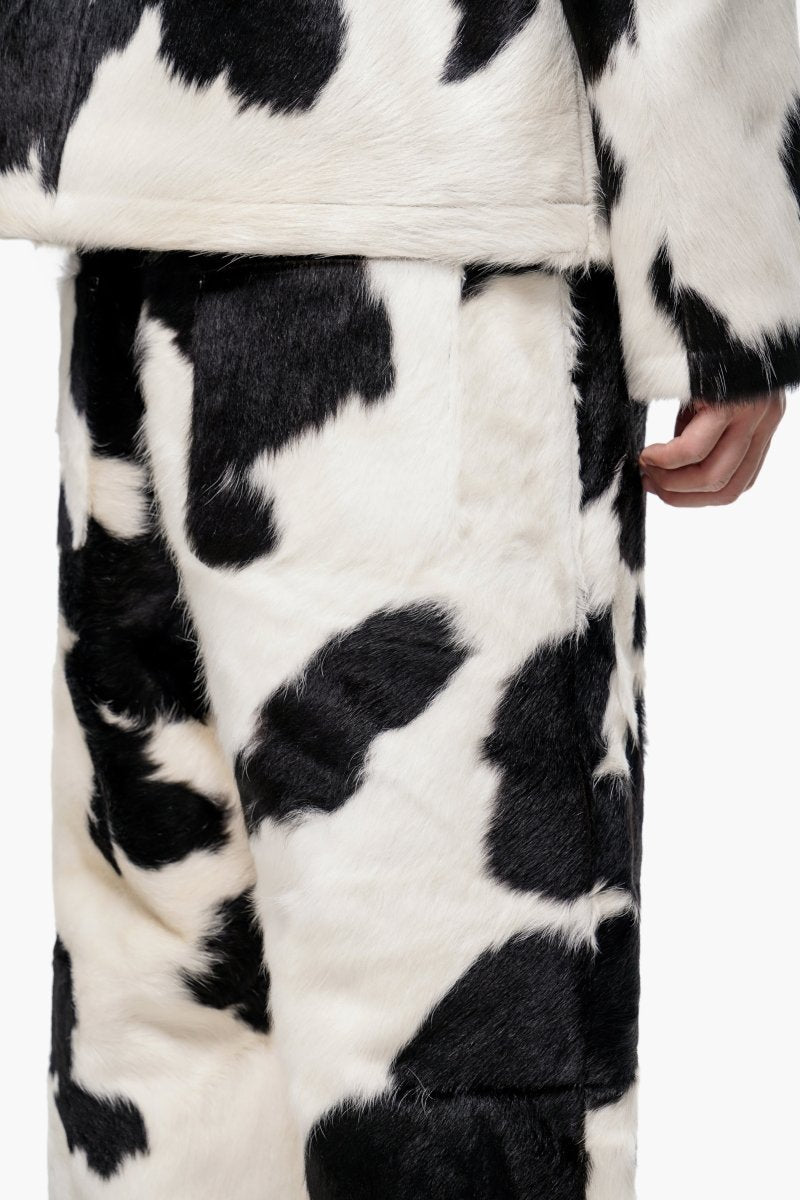 Trotto 100% Cowhide Pant – Black & White - Valabasas