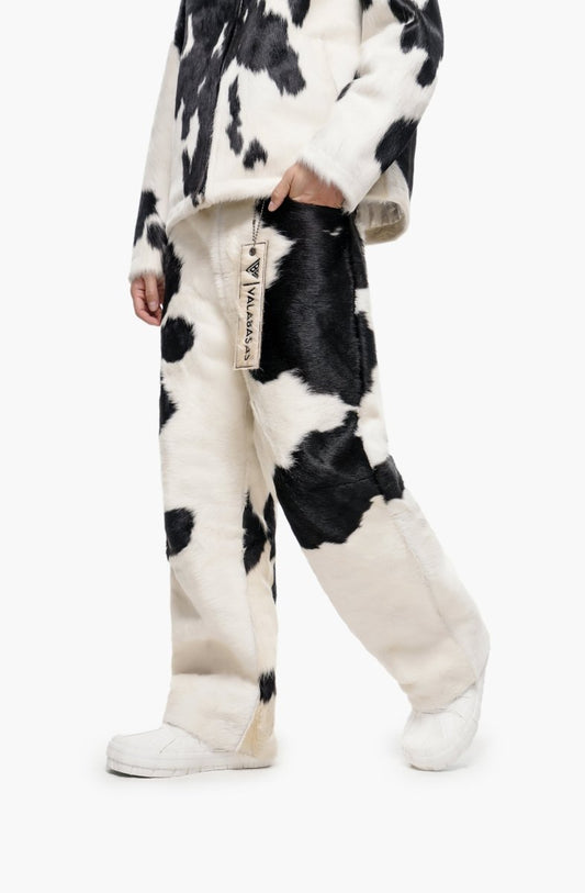 Trotto 100% Cowhide Pant – Black & White - Valabasas