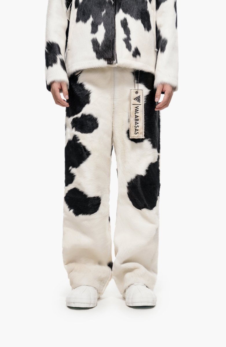 Trotto 100% Cowhide Pant – Black & White - Valabasas
