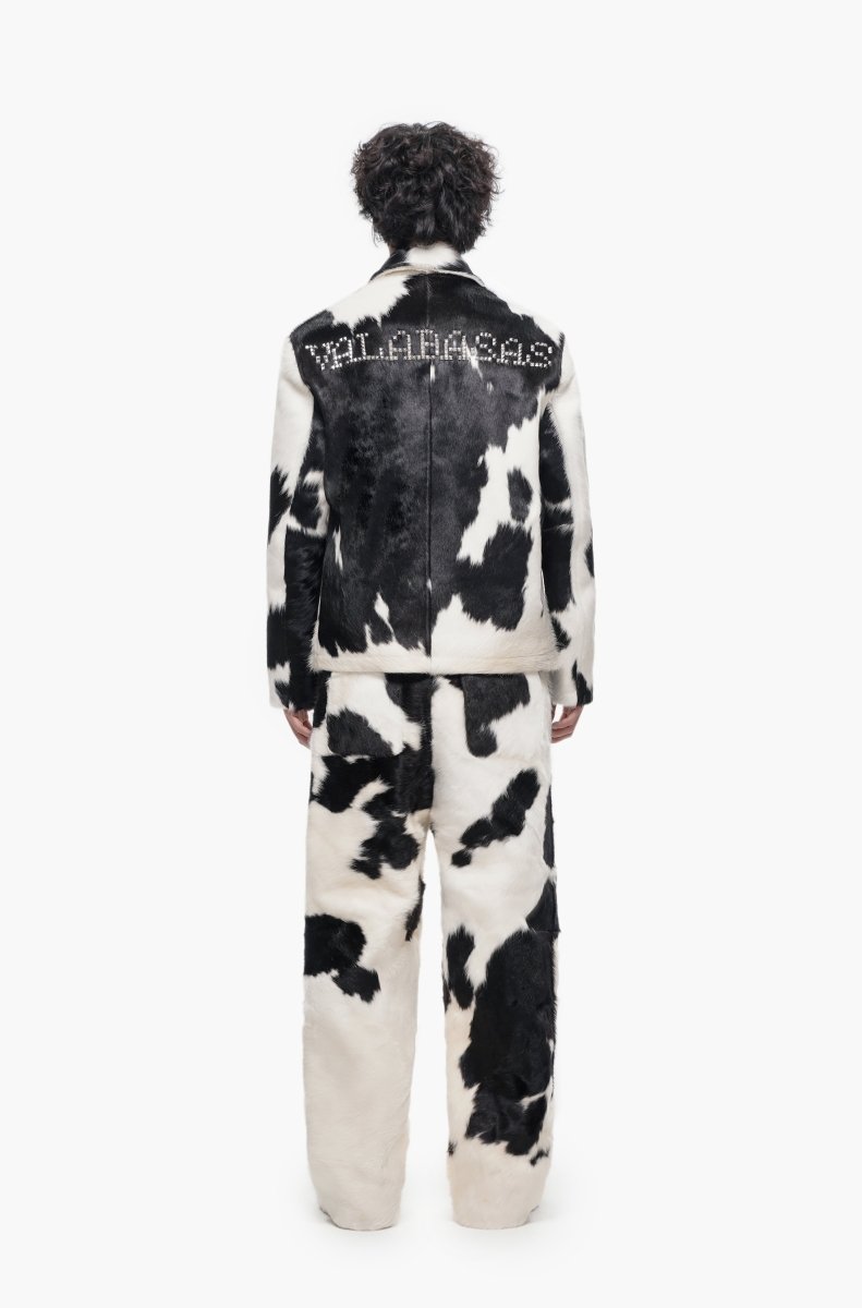 Trotto 100% Cowhide Pant – Black & White - Valabasas