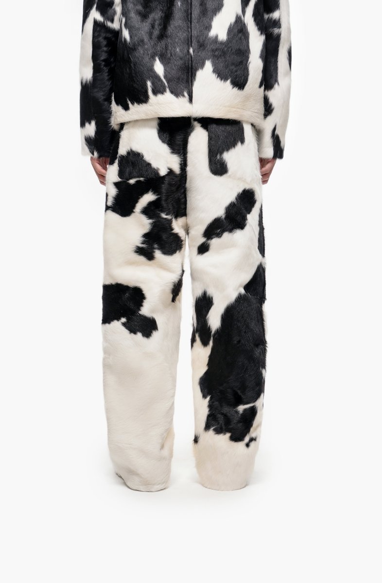 Trotto 100% Cowhide Pant – Black & White - Valabasas