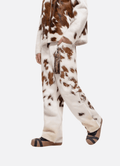 Trotto 100% Cowhide Pant – Brown & Cream