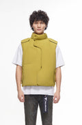 Tucked Mustard Green Puffer Vest