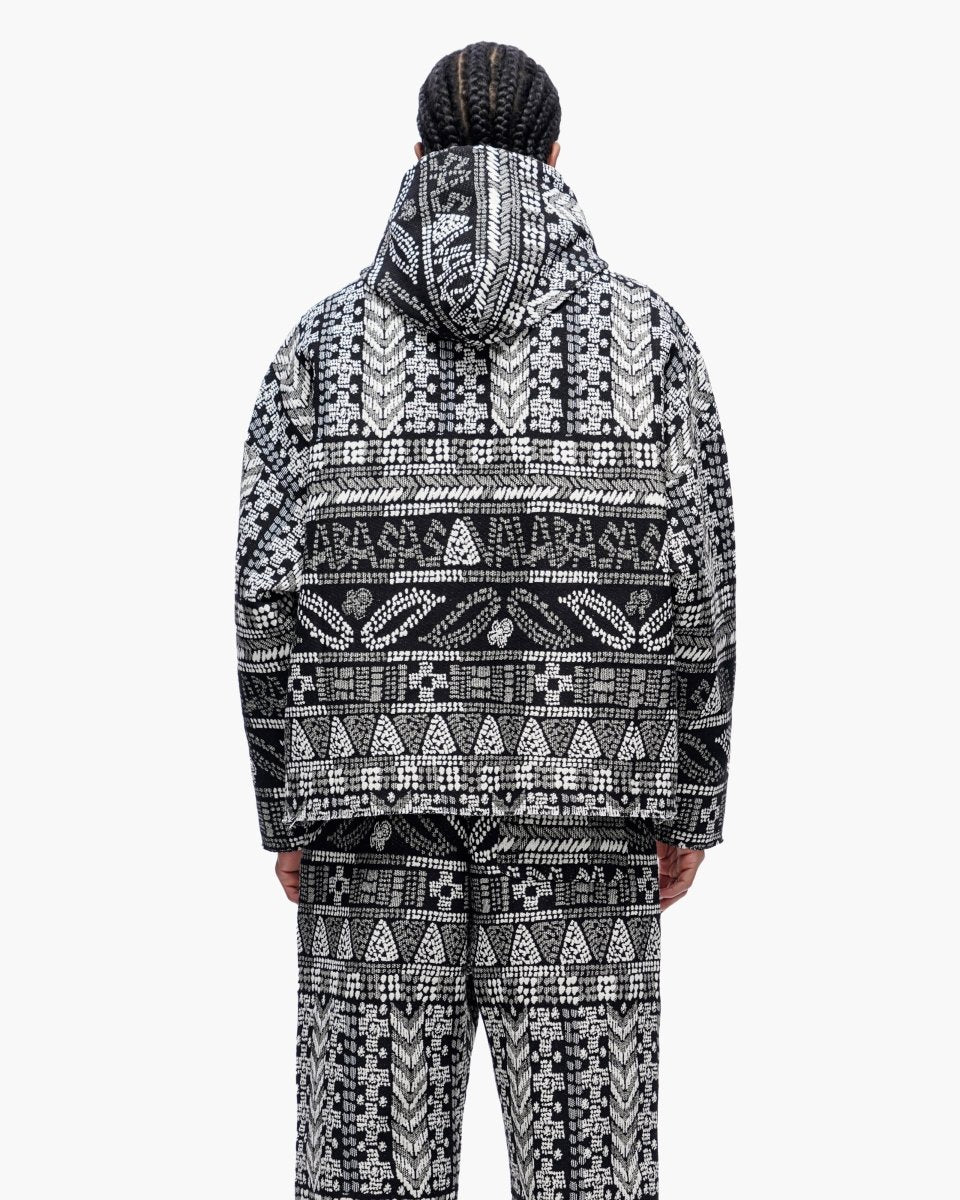 Tundra Black Woven Hoodie - Valabasas