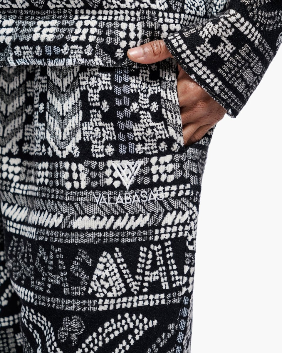 Tundra Black Woven Hoodie - Valabasas