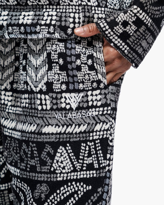 Tundra Black Woven Hoodie - Valabasas