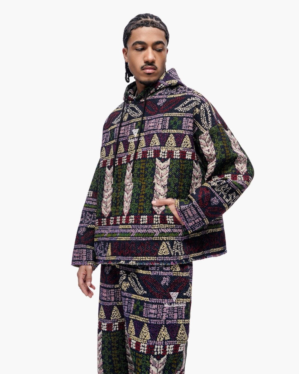Tundra Purple Woven Hoodie - Valabasas