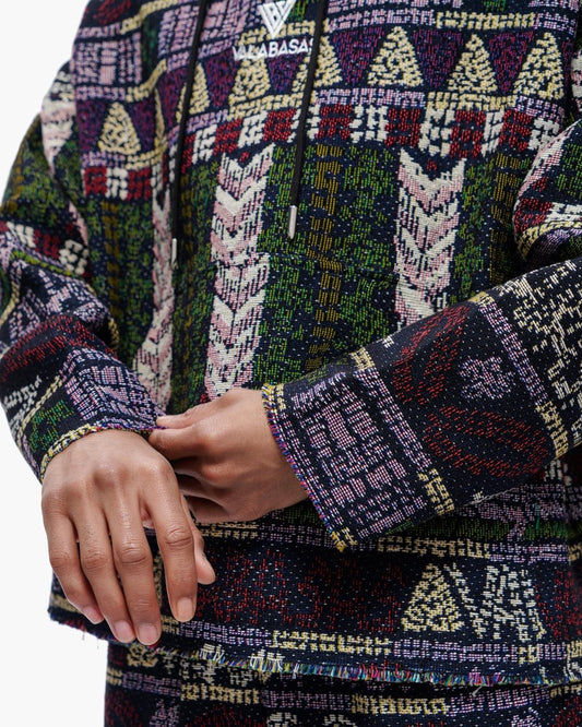 Tundra Purple Woven Hoodie - Valabasas