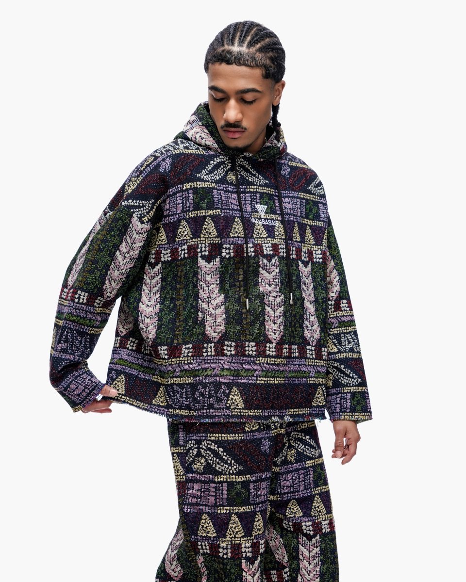 Tundra Purple Woven Hoodie - Valabasas