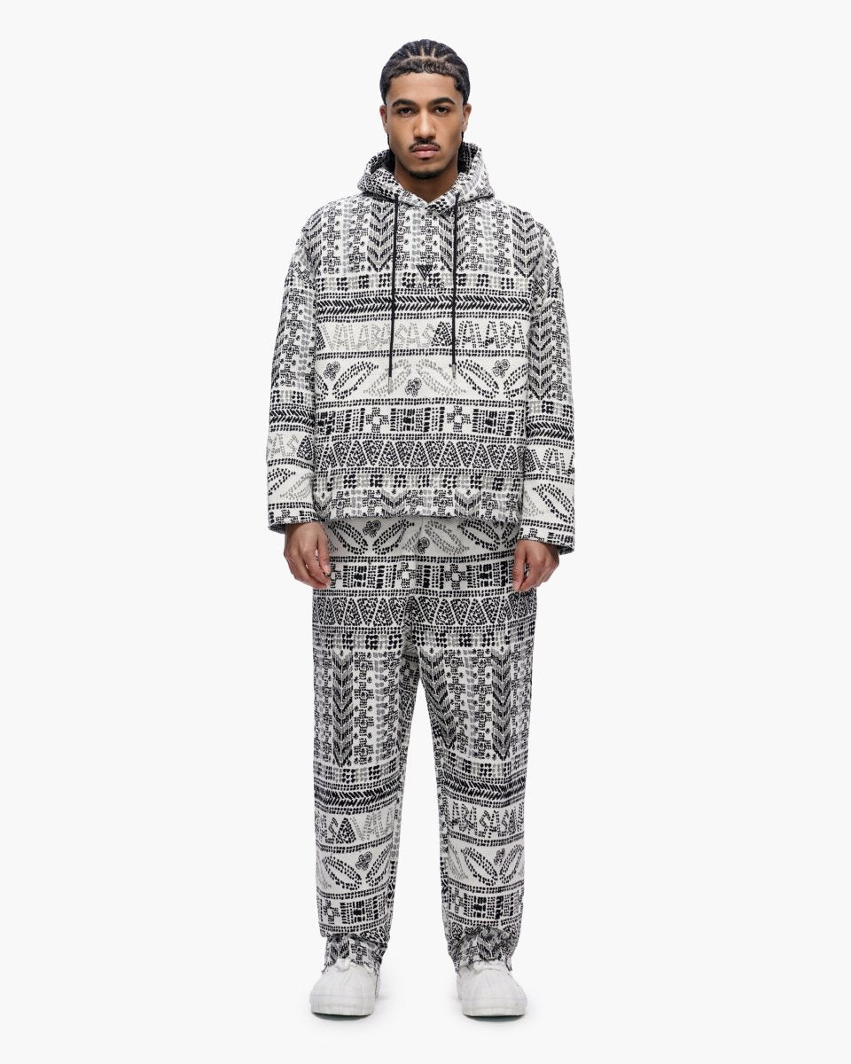 Tundra White Woven Hoodie - Valabasas