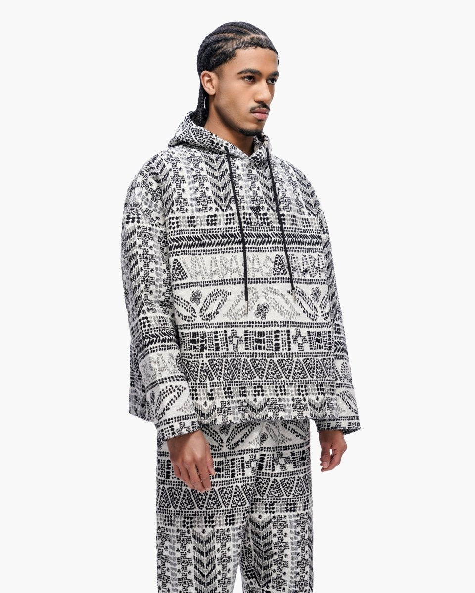 Tundra White Woven Hoodie - Valabasas