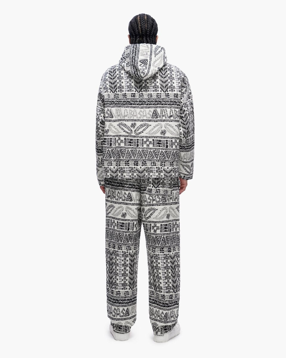 Tundra White Woven Hoodie - Valabasas