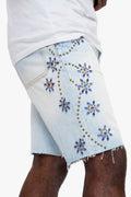 Turning Light Wash Shorts