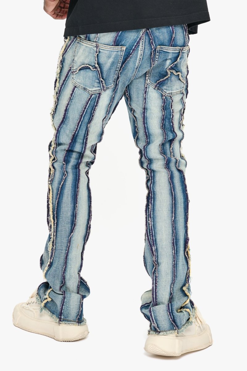 Twisted Stacked Denim Blue Wash - Valabasas