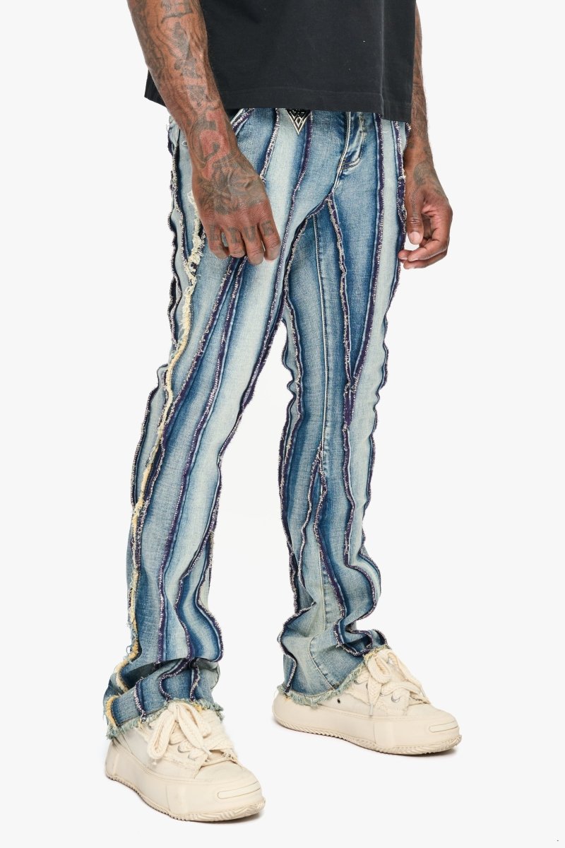 Twisted Stacked Denim Blue Wash - Valabasas