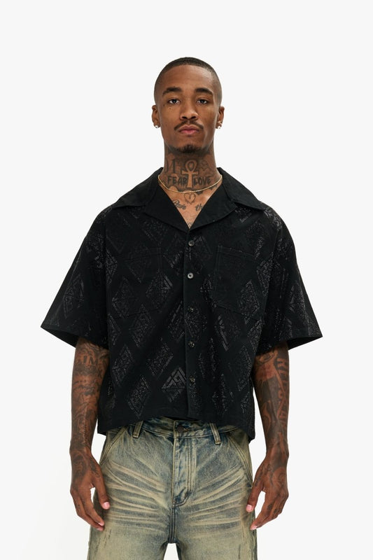 Uplift Button Down Black - Valabasas
